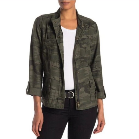 Sanctuary Jackets & Blazers - Sanctuary Women’s Utility Military Camouflage Jacket Full-Zip Size Small